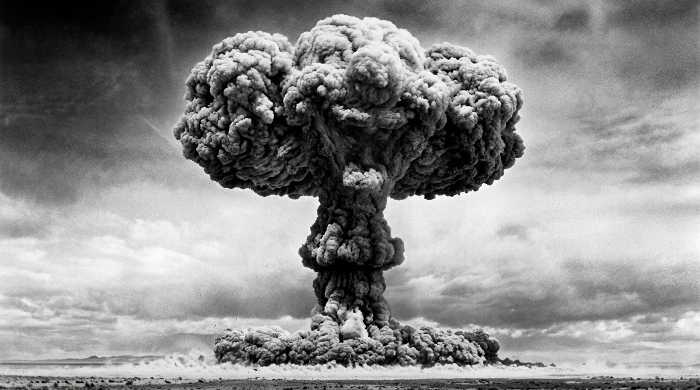 An atomic mushroom cloud
